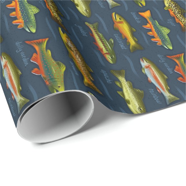 Trout Gift Wrap (Roll Corner)