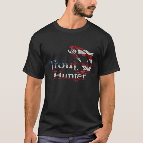 TROUT HUNTER USA T_Shirt