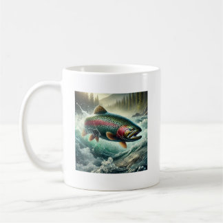 Trout Illustration Coffee Mug