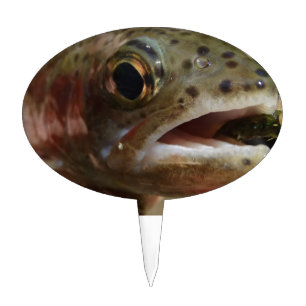Trout in Hands Cake Topper