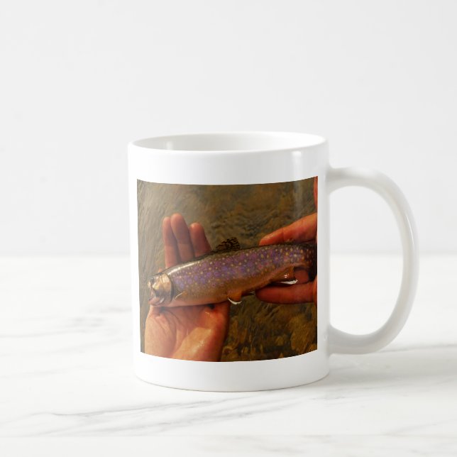 Trout in Hands Coffee Mug (Right)