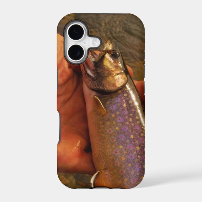 Trout in Hands Iphone Case (Back)