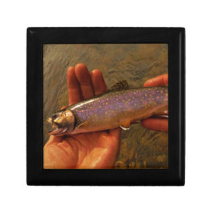 Trout in Hands Keepsake Box