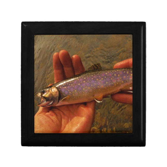 Trout in Hands Keepsake Box (Front)