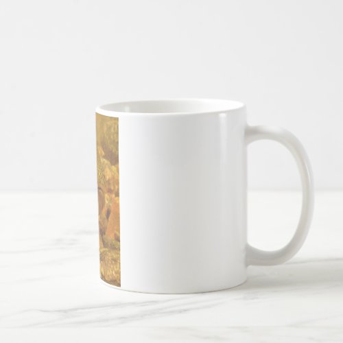 Trout in stream coffee mug