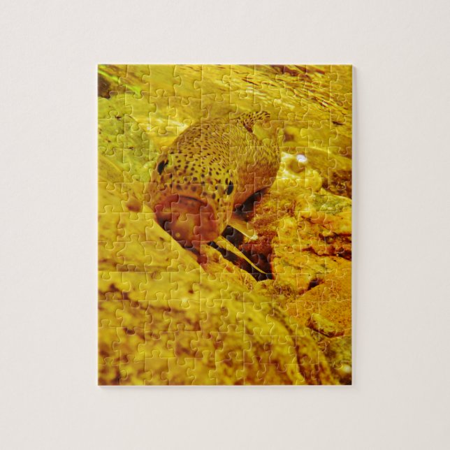Trout in stream jigsaw puzzle (Vertical)
