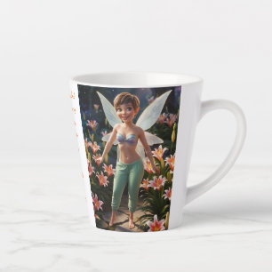 Trout Lily Flower Fairy  Latte Mug