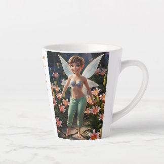 Trout Lily Flower Fairy  Latte Mug