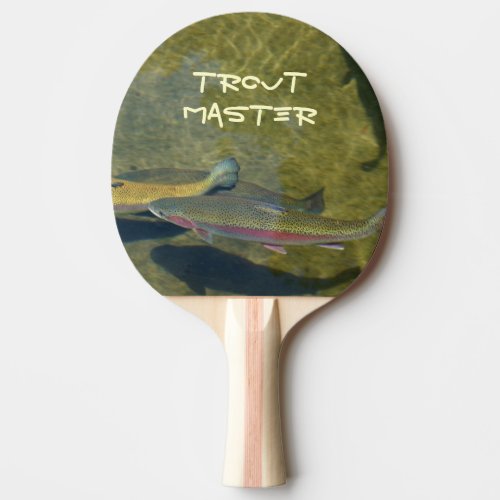 Trout Master gifts Ping pong paddles Personalized