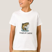 Trout of Control Kid's T-Shirt