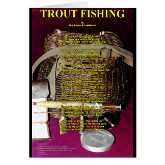TRout Poem- Rod, reel and creel Cards