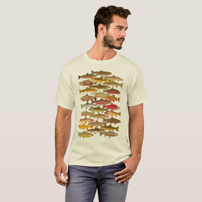 Trout & Salmon Species T-Shirt (Front Full)