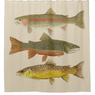 Trout Shower Curtain