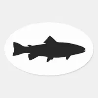 Michigan State Shaped Trout Sticker Decal - Self Adhesive Vinyl