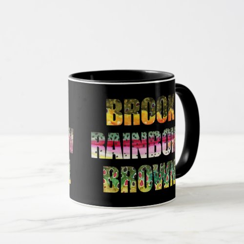 Trout Skins of the Brook Rainbow Brown Mug