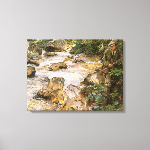 Trout Stream in the Tyrol by John Singer Sargent Canvas Print