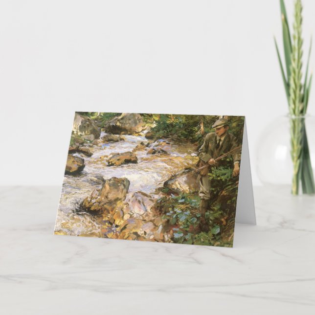 Trout Stream in the Tyrol by John Singer Sargent Card (Front)