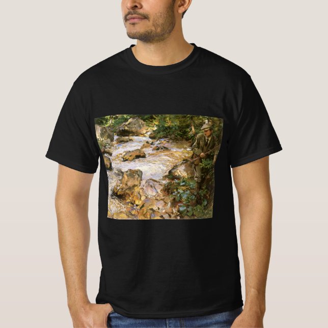 Trout Stream in the Tyrol by John Singer Sargent T-Shirt (Front)