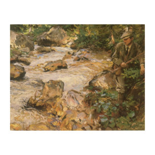 Trout Stream in the Tyrol by John Singer Sargent Wood Wall Decor