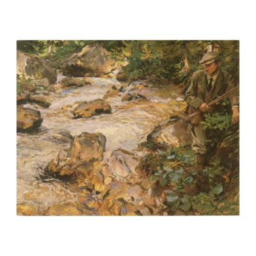 Trout Stream in the Tyrol by John Singer Sargent Wood Wall Decor