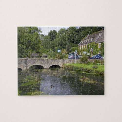 Trout stream in the village of Bibury Jigsaw Puzzle