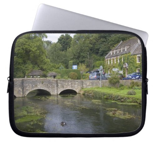 Trout stream in the village of Bibury Laptop Sleeve