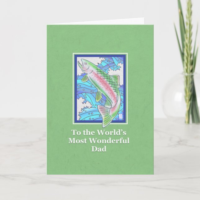 Trout to Father Father’s Day Card (Front)