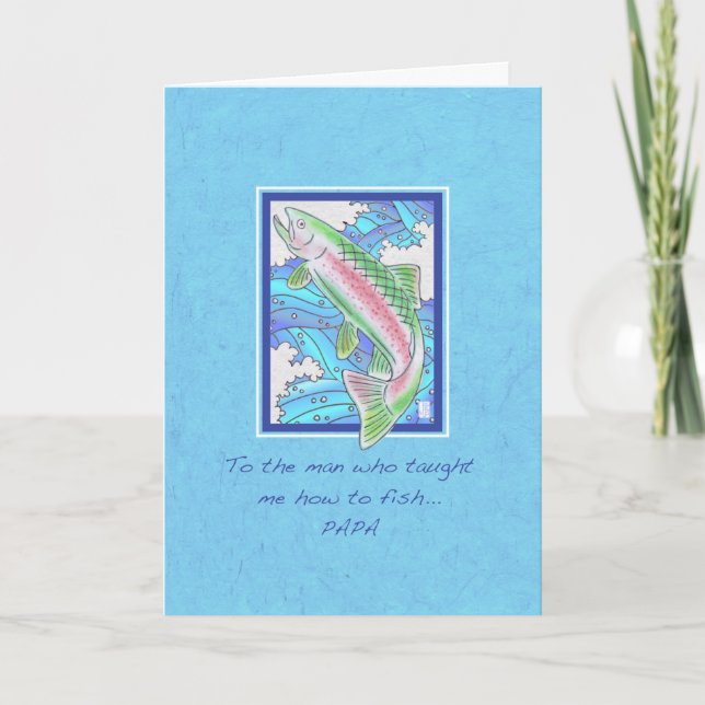 Trout to Papa Father’s Day Card (Front)