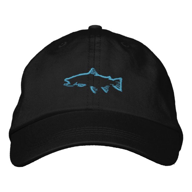 Trout Tracker Hat - Blue (Front)