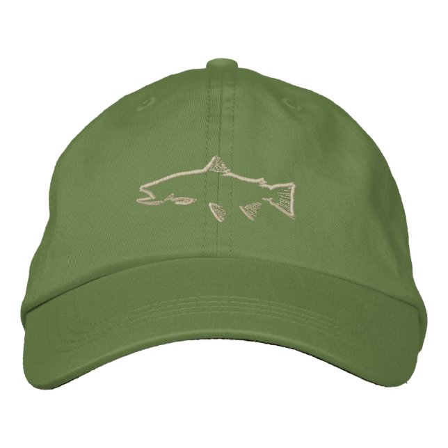 Trout Tracker Hat - Olive (Front)