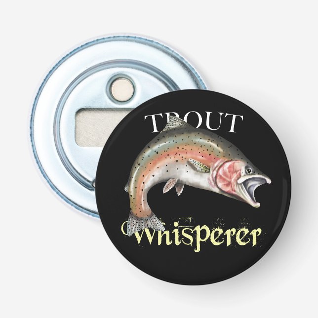 Trout Whisperer Dark Bottle Opener (Front)