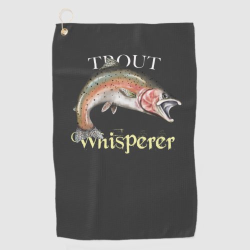 Trout Whisperer Dark Fishing Towel