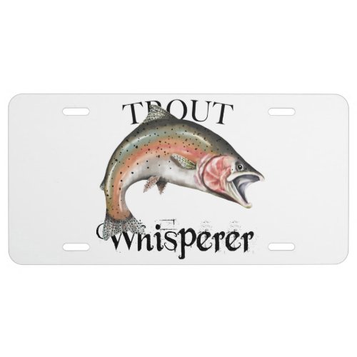 Trout Whisperer License Plate