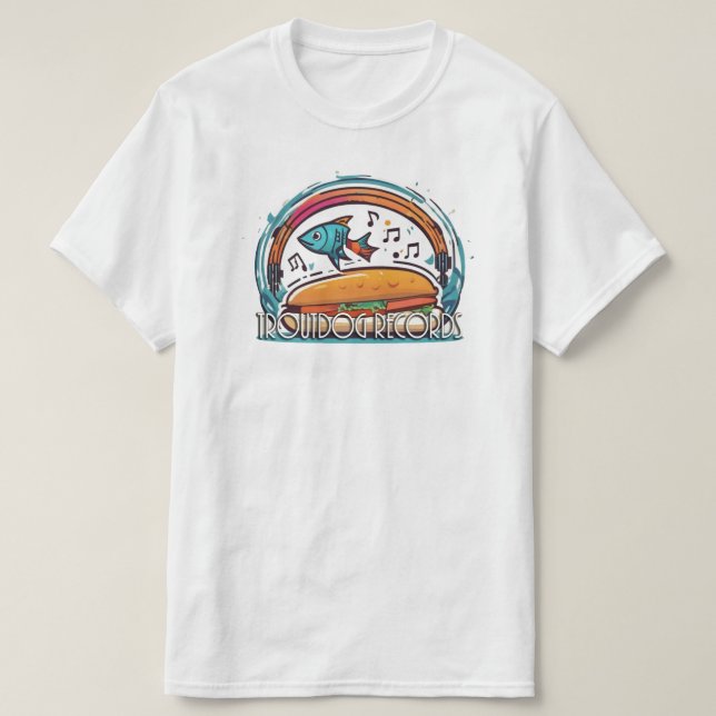 Troutdog Records Logo T-Shirt (Design Front)