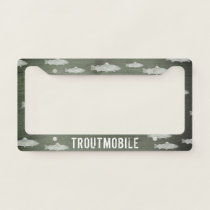 Troutmobile | Swimming Fish | Trout Fisherman's License Plate Frame
