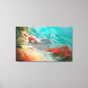 Trouvaille mermaid canvas print