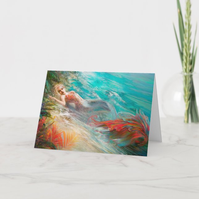 Trouvaille mermaid post card (Front)