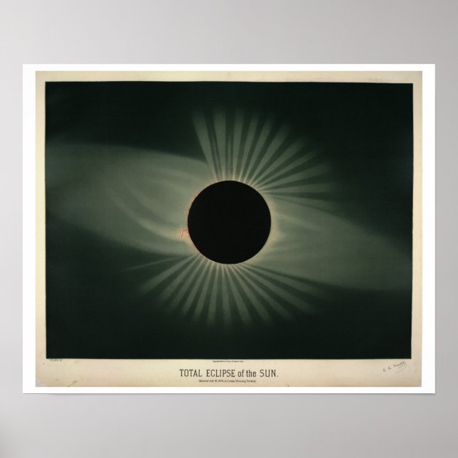 Trouvelot's Eclipse of the Sun Poster (Front)