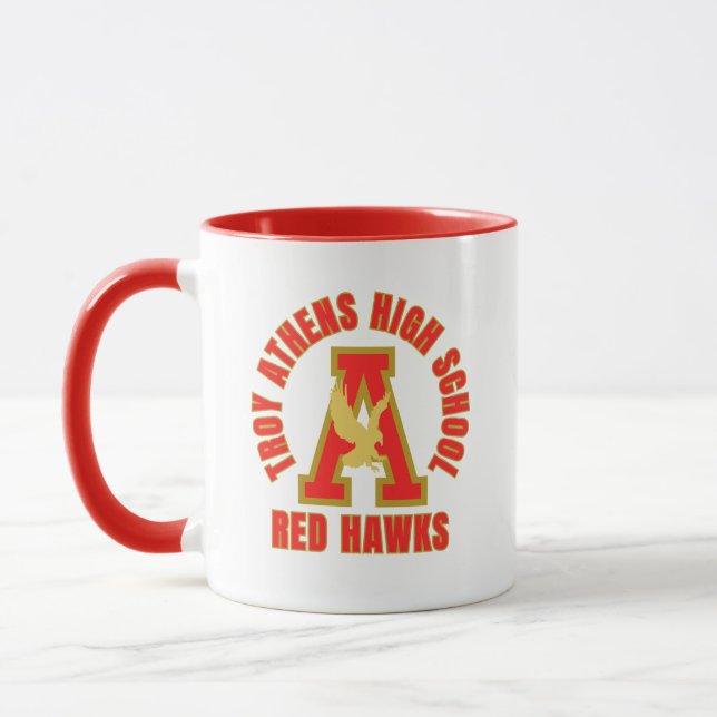Troy Athens High School Michigan Coffee Mug (Left)