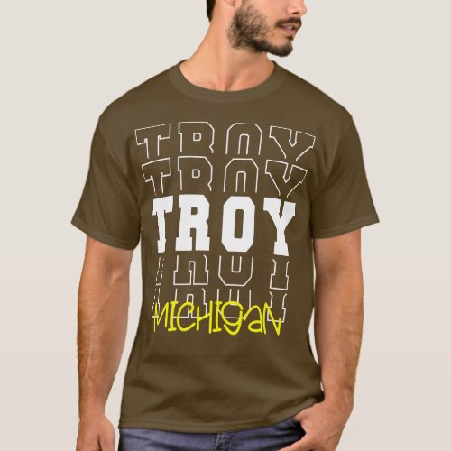 Troy city Michigan Troy MI T_Shirt