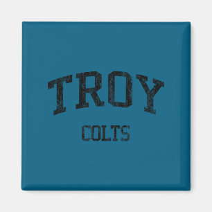 Troy high school hs troy mi vintage sports magnet