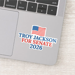 Troy Jackson for Senate 2026 Election Laptop Sticker
