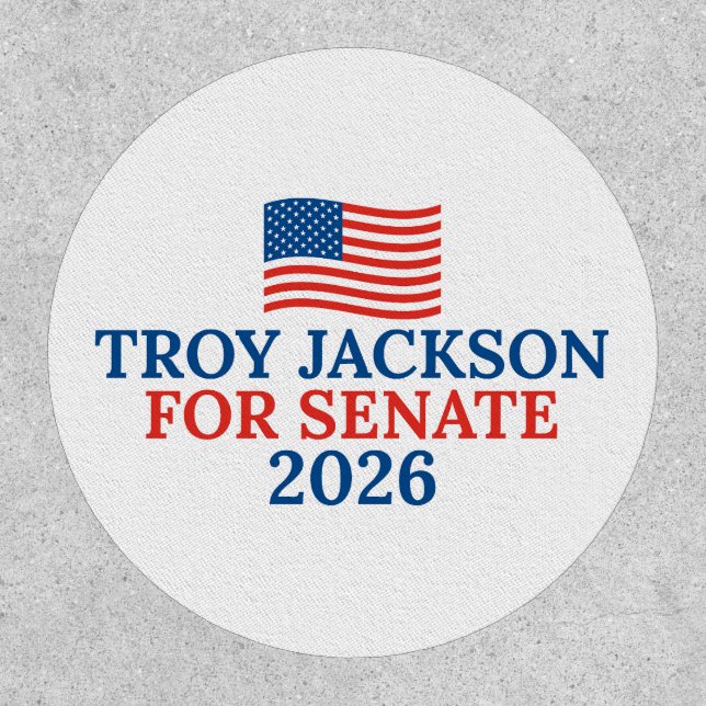Troy Jackson for Senate 2026 Election Patch (Front)