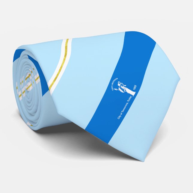 Troy (Michigan) city Neck Tie (Rolled)