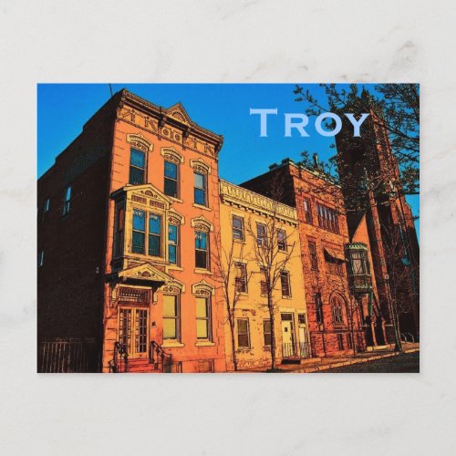 Troy NY Postcard