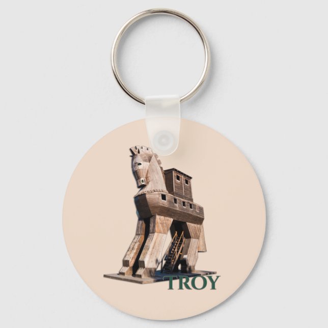 Troy: Trojan Horse Keychain (Front)