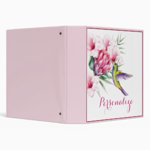 Trropical bird custom  3 ring binder