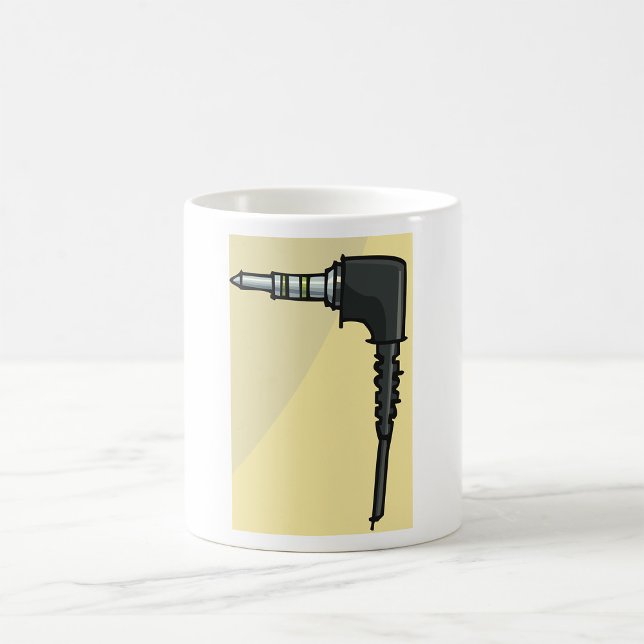 TRRS Audio Jack Connector Tech Gadget Illustration Coffee Mug (Creator Uploaded)