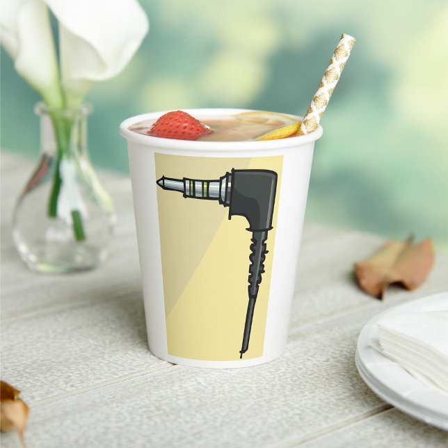 TRRS Audio Jack Connector Tech Gadget Illustration Paper Cups (Creator Uploaded)