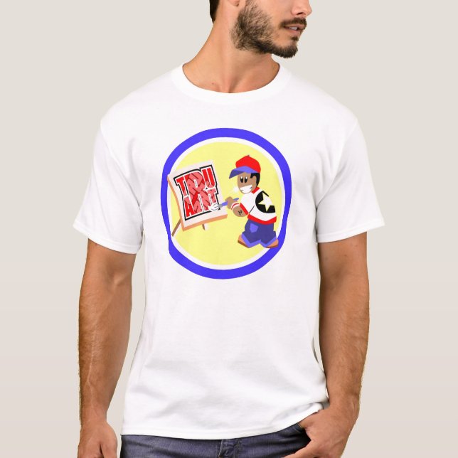 tru art logo-man T-Shirt (Front)